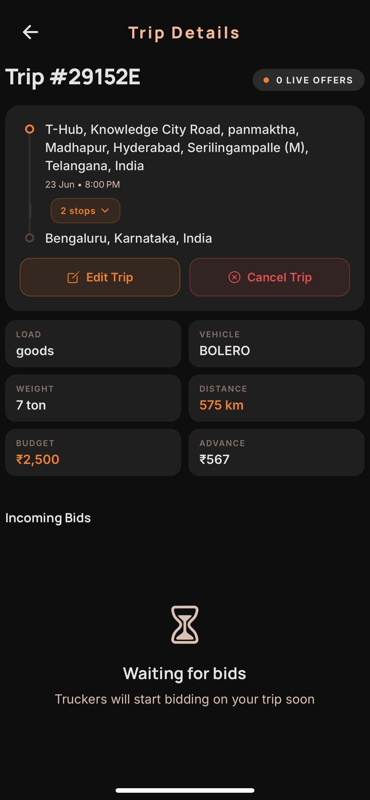Trippu App Screen 3